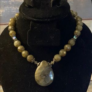 Brand NWOT genuine gemstone beaded necklace.6